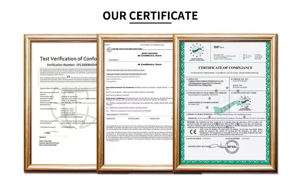 Our Certificates