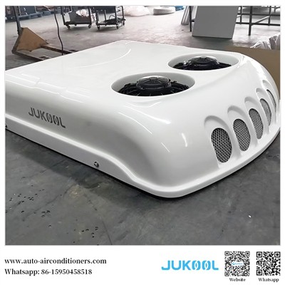 Nosso ar condicionado de estacionamento com ventilador duplo 12v / 24v e capa...