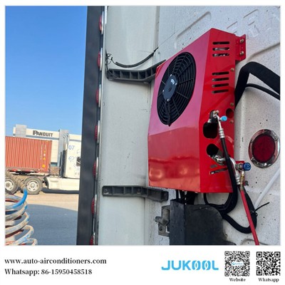 O cliente mexicano mostra a instalação do nosso condicionador de ar de estaci...